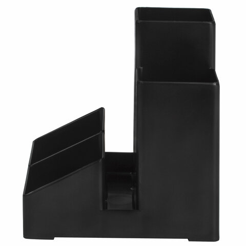 Подставка-органайзер BRAUBERG-CONTRACT, 109х95х101,5 мм, 5 отделений, черная, Подставка-органайзер BRAUBERG-CONTRACT, 109х95х101,5 мм, 5 отделений, черная,