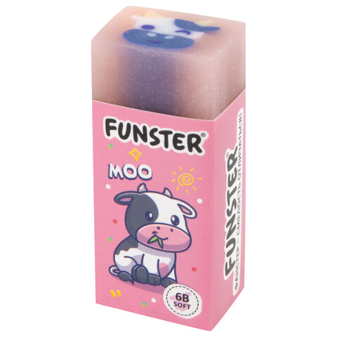 Ластик FUNSTER (ФАНСТЕР) "PETS", 50х21х16 мм, прямоугольный, картонный