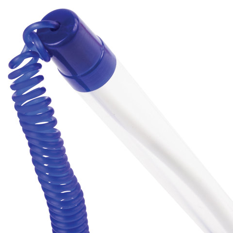 Ручка шариковая настольная BRAUBERG "Стенд-Пен", СИНЯЯ, пружинка,