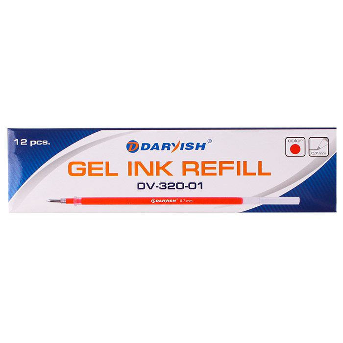 Стержень гелевый красный "Darvish" Стержень гелевый красный "Darvish"