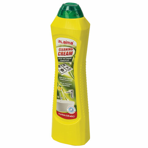 Чистящее средство универсальное крем, 520 мл, LAIMA "Лимон", 608660 Чистящее средство универсальное крем, 520 мл, LAIMA "Лимон", 608660