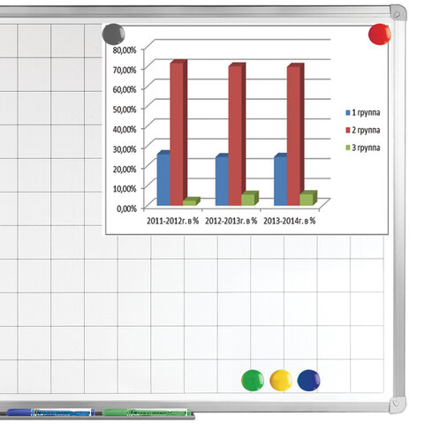 Магниты диаметром 30 мм, КОМПЛЕКТ 5 штук, цвет АССОРТИ, в блистере, BRAUBERG,