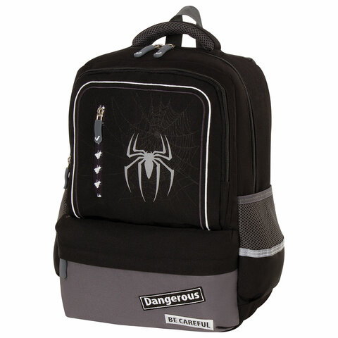 Рюкзак BRAUBERG STAR, Spider, черный, 40х29х13 см, 229978 Рюкзак BRAUBERG STAR, Spider, черный, 40х29х13 см, 229978
