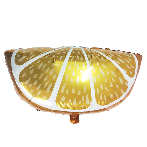Фигура Апельсин долька 48 см Х 67 см шар фольгированный Фигура Апельсин долька 48 см Х 67 см шар фольгированный