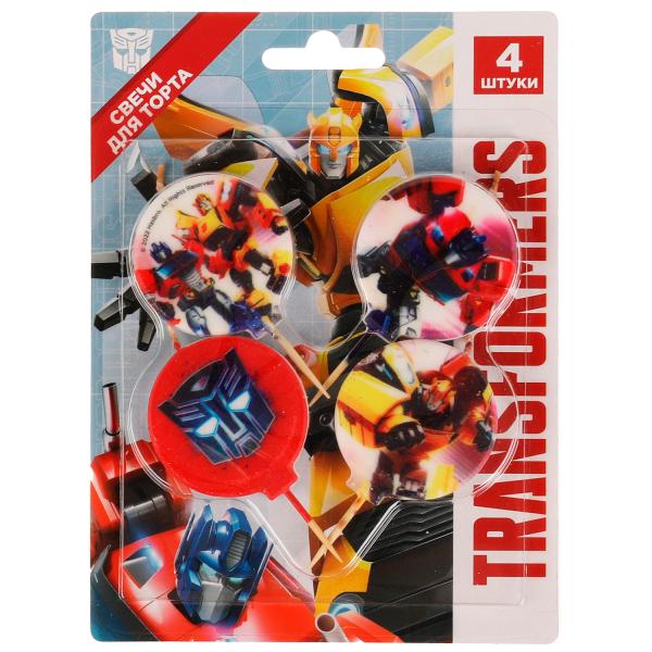 Свечи для торта Со стикером на шпажках Трансформеры 4 шт, блистер ЧУДО ПРАЗДНИК Свечи для торта Со стикером на шпажках Трансформеры 4 шт, блистер ЧУДО ПРАЗДНИК