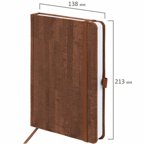Ежедневник недатированный А5 (138x213 мм) BRAUBERG "Wood", кожзам, Ежедневник недатированный А5 (138x213 мм) BRAUBERG "Wood", кожзам,