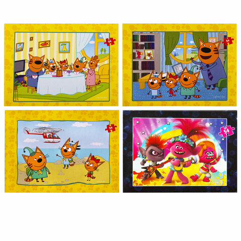 Пазлы картонные 54 элемента "Лицензионные сюжеты", КОМПЛЕКТ 30 шт.,