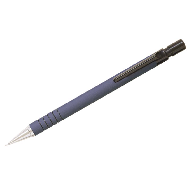 Карандаш механический 0,5мм, с ластиком, синий корпус прорезиненный: Н-165-L Карандаш механический 0,5мм, с ластиком, синий корпус прорезиненный: Н-165-L