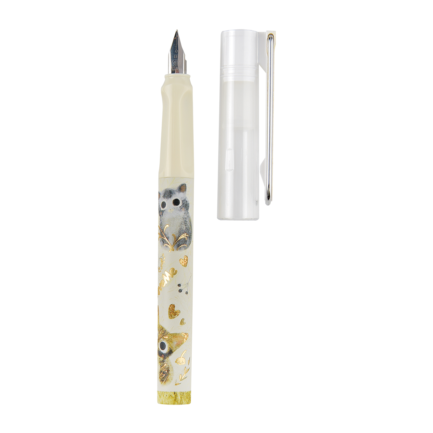 РУЧКА ПЕРЬЕВАЯ "LOVE ME" В ПЛАСТИКОВОМ ПЕНАЛЕ, СО СМЕННЫМИ КАРТРИДЖАМИ РУЧКА ПЕРЬЕВАЯ "LOVE ME" В ПЛАСТИКОВОМ ПЕНАЛЕ, СО СМЕННЫМИ КАРТРИДЖАМИ