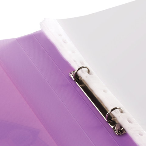 Папка для портфолио ребенка, 2 кольца, 20 файлов, полупрозрачная фиолетовая, Папка для портфолио ребенка, 2 кольца, 20 файлов, полупрозрачная фиолетовая,