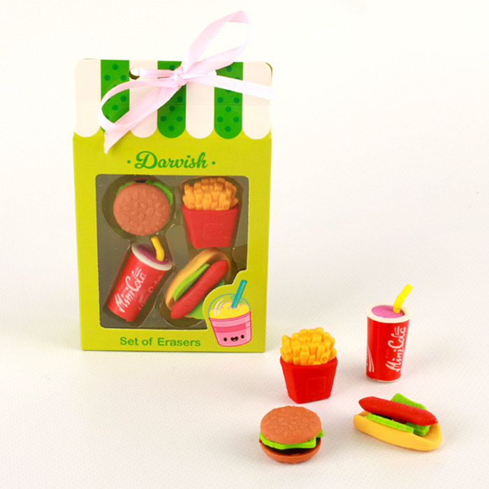 Набор ластиков "Darvish" 4шт/уп ассорти