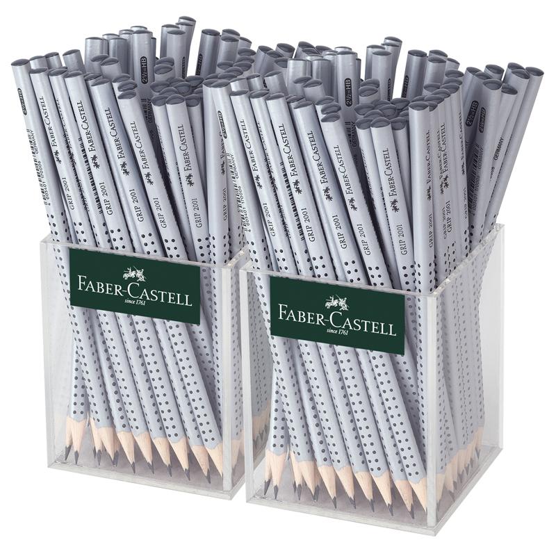 Карандаш ч/г Faber-Castell "Grip 2001" HB, трехгран., заточен., стакан Карандаш ч/г Faber-Castell "Grip 2001" HB, трехгран., заточен., стакан
