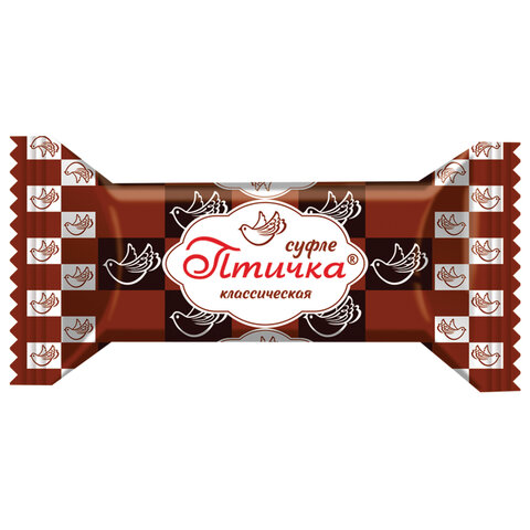 Конфеты-суфле СЛАВЯНКА "Птичка", классические, в шоколадной глазури, Конфеты-суфле СЛАВЯНКА "Птичка", классические, в шоколадной глазури,