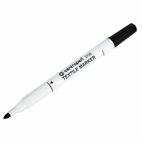 Маркер для ткани ЧЕРНЫЙ CENTROPEN "Textile Marker", круглый