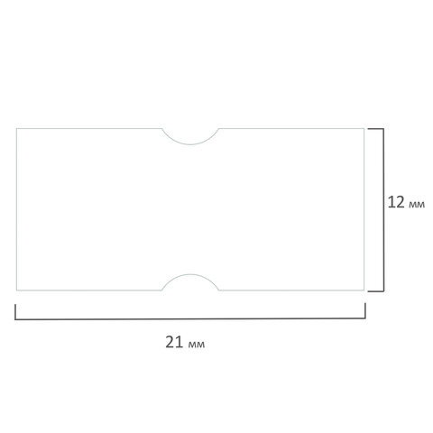 Этикет-лента 21х12 мм прямоугольная, белая, КОМПЛЕКТ 5 рулонов по 600 шт., Этикет-лента 21х12 мм прямоугольная, белая, КОМПЛЕКТ 5 рулонов по 600 шт.,