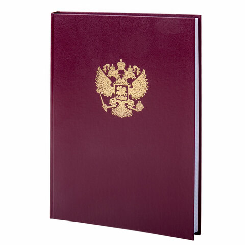 Книга учета 96 л., клетка, твердая, бумвинил, офсет, герб, А4 (200х290 мм), Книга учета 96 л., клетка, твердая, бумвинил, офсет, герб, А4 (200х290 мм),