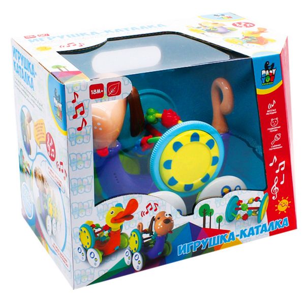 Игрушка "СОБАКА" BABY YOU BONDIBON, муз., едет при наж. на хвост, Игрушка "СОБАКА" BABY YOU BONDIBON, муз., едет при наж. на хвост,