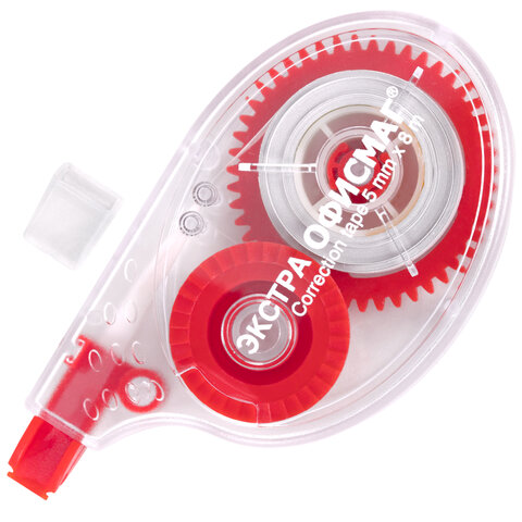 Корректирующая лента ЭКСТРА ОФИСМАГ, 5 мм х 8 м, прозрачный корпус, блистер, Корректирующая лента ЭКСТРА ОФИСМАГ, 5 мм х 8 м, прозрачный корпус, блистер,