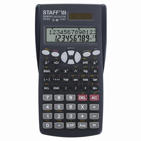Калькулятор инженерный двухстрочный STAFF STF-810 (181х85 мм), 240 функций, 10+2 Калькулятор инженерный двухстрочный STAFF STF-810 (181х85 мм), 240 функций, 10+2