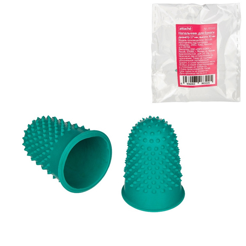 Напальчник для бумаги Attache d=17 мм, высота 30 мм, резин. Напальчник для бумаги Attache d=17 мм, высота 30 мм, резин.
