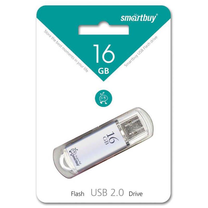 Память Smart Buy USB Flash 16GB V-Cut серебристый (металл.корпус): SB16GBVC-S Память Smart Buy USB Flash 16GB V-Cut серебристый (металл.корпус): SB16GBVC-S