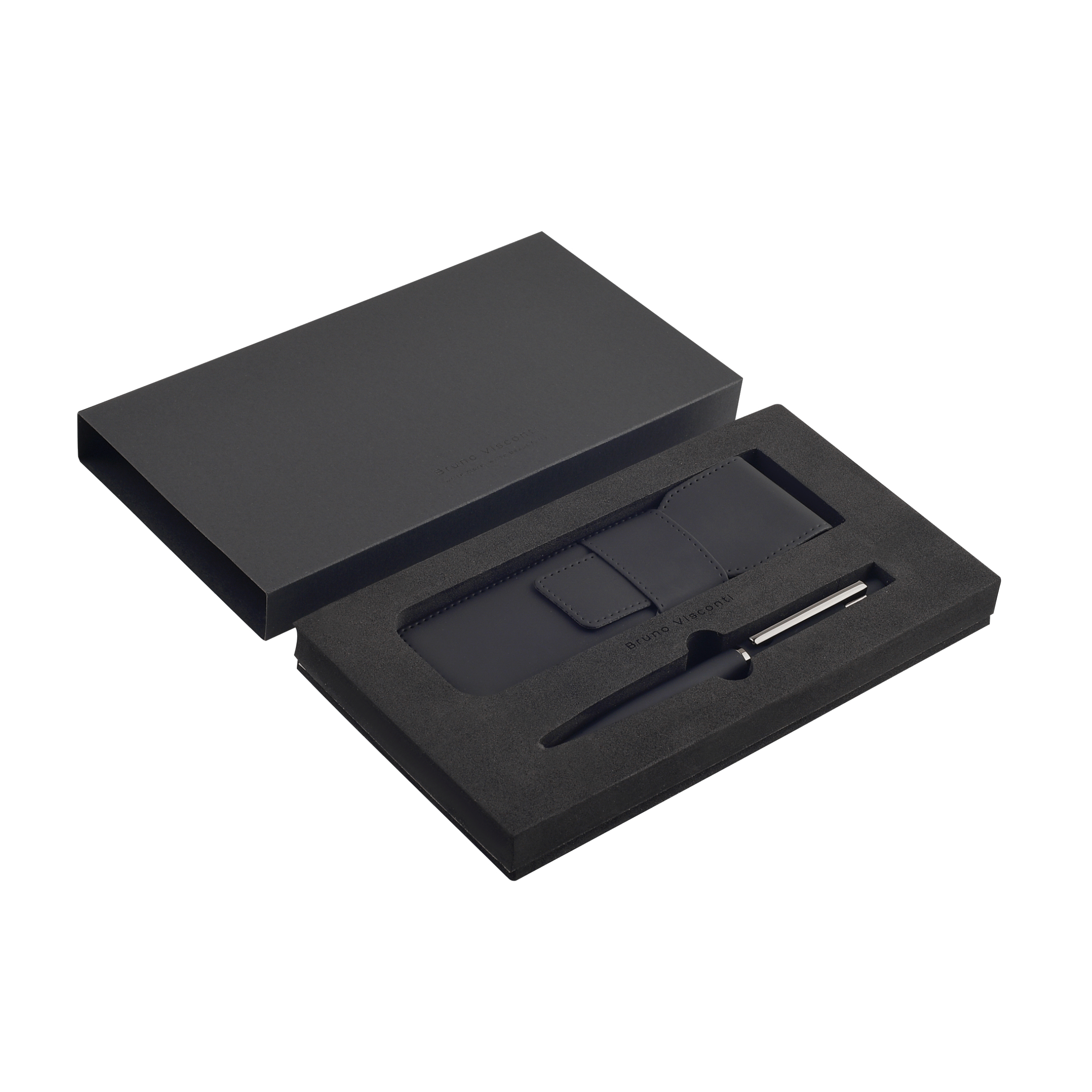 РУЧКА "VERONA" В ПОДАРОЧНОМ ЧЕХЛЕ, 1.0 ММ, СИНЯЯ (корпус черный, чехол РУЧКА "VERONA" В ПОДАРОЧНОМ ЧЕХЛЕ, 1.0 ММ, СИНЯЯ (корпус черный, чехол