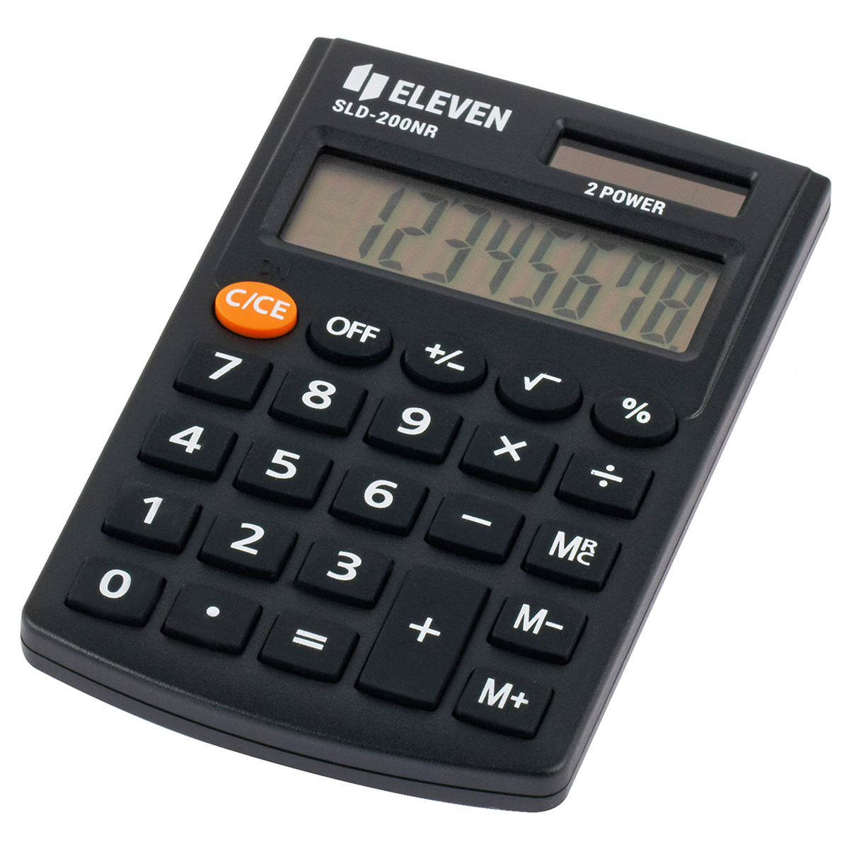 Калькулятор карманный Eleven SLD-200NR, 8 разрядов, двойное питание, 62*98*10мм, Калькулятор карманный Eleven SLD-200NR, 8 разрядов, двойное питание, 62*98*10мм,
