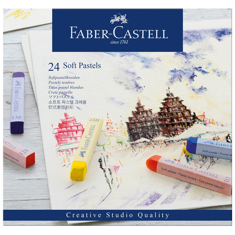Пастель Faber-Castell "Soft pastels", 24 цв., картон. упак. Пастель Faber-Castell "Soft pastels", 24 цв., картон. упак.