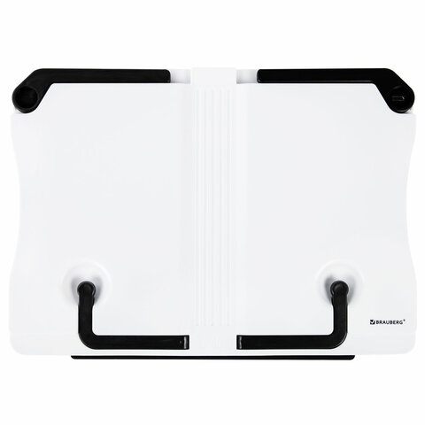 Подставка для книг и учебников BRAUBERG White, регулируемый угол наклона,