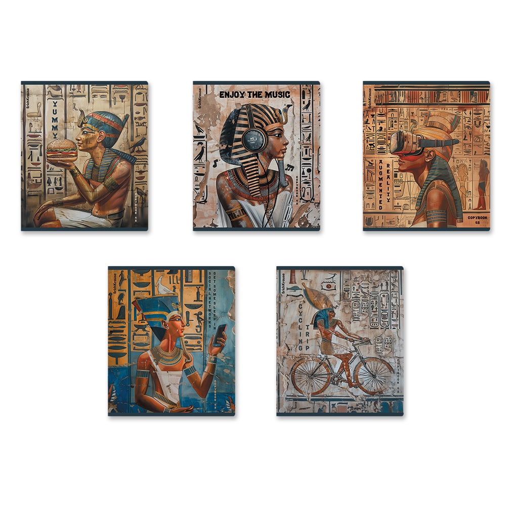 Тетрадь общая ученическая ErichKrause Newgypt, 48 листов, клетка, матовая Тетрадь общая ученическая ErichKrause Newgypt, 48 листов, клетка, матовая