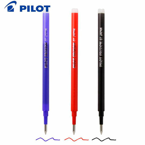 Стержень стираемый гелевый PILOT, 111 мм, ЧЕРНЫЙ, узел 0,7 мм, линия письма 0,35 Стержень стираемый гелевый PILOT, 111 мм, ЧЕРНЫЙ, узел 0,7 мм, линия письма 0,35