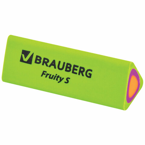 Ластик BRAUBERG "Fruity S", 44х15х15 мм, ассорти, термопластичная Ластик BRAUBERG "Fruity S", 44х15х15 мм, ассорти, термопластичная