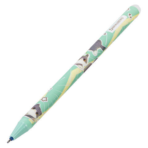 Ручка стираемая гелевая, кросс-серия "МИЛЫЕ КОТЫ", BRAUBERG, СИНЯЯ, Ручка стираемая гелевая, кросс-серия "МИЛЫЕ КОТЫ", BRAUBERG, СИНЯЯ,