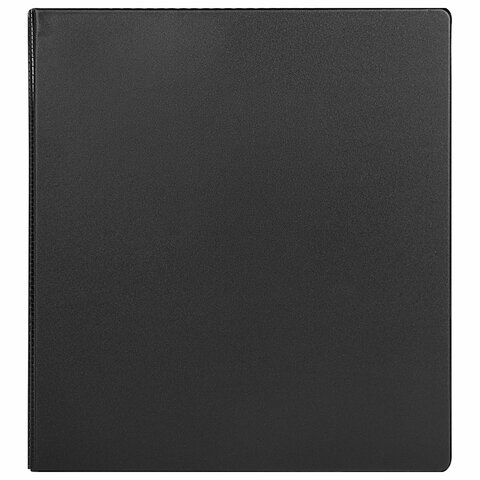 Папка на 4 кольцах, ПРОЧНАЯ, картон/ПВХ, BRAUBERG "Office", ЧЕРНАЯ, 40 Папка на 4 кольцах, ПРОЧНАЯ, картон/ПВХ, BRAUBERG "Office", ЧЕРНАЯ, 40