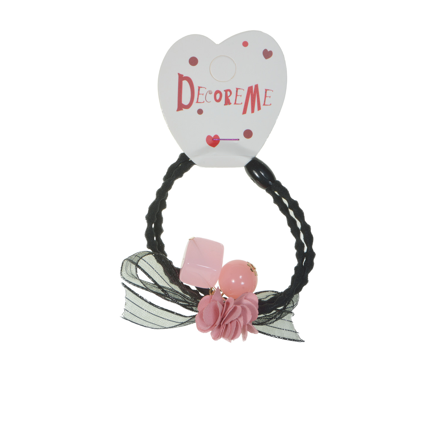 РЕЗИНКА ДЛЯ ВОЛОС "НЕЖНОЕ ОЧАРОВАНИЕ ЦВЕТОВ" 1 ШТ, 5 ЦВЕТОВ