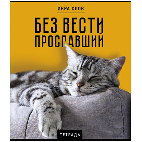 Тетрадь А5 48 л., ПЗБМ, скоба, клетка, конгрев, TWIN-лак, "Икра слов", Тетрадь А5 48 л., ПЗБМ, скоба, клетка, конгрев, TWIN-лак, "Икра слов",