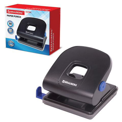 Дырокол металлический BRAUBERG "Super", до 30 листов, черный, 229092 Дырокол металлический BRAUBERG "Super", до 30 листов, черный, 229092