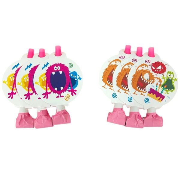 Язычок-гудок с карточкой Монстрики, 6 штук Язычок-гудок с карточкой Монстрики, 6 штук