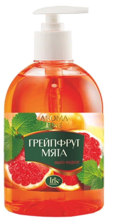Iris Aroma Line Жидкое мыло ГРЕЙПФРУТ И МЯТА 500мл/8шт Iris Aroma Line Жидкое мыло ГРЕЙПФРУТ И МЯТА 500мл/8шт