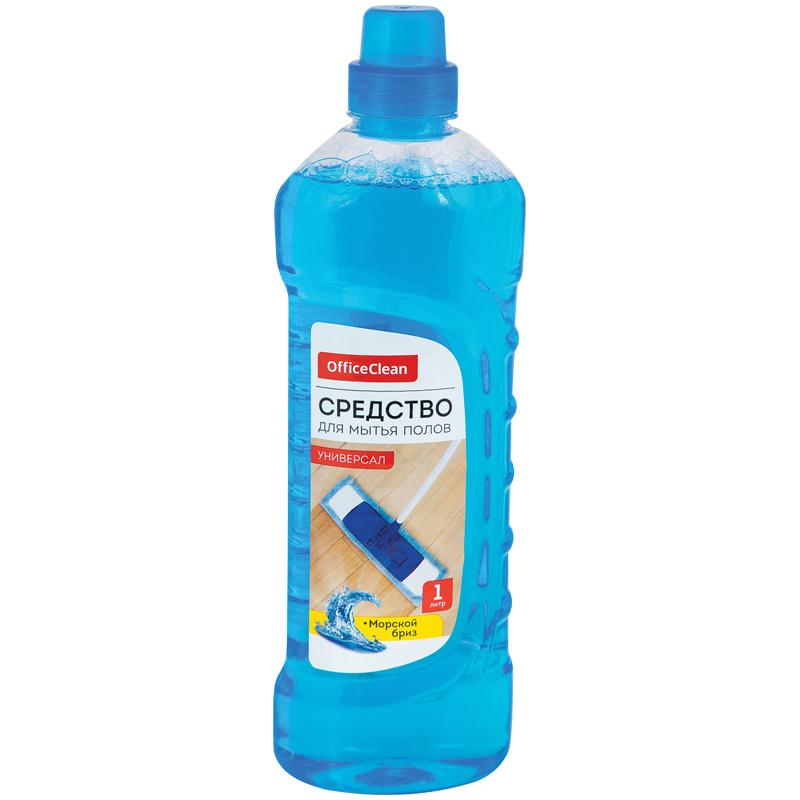 Средство для мытья полов OfficeClean "Универсал. Морской бриз", 1л Средство для мытья полов OfficeClean "Универсал. Морской бриз", 1л