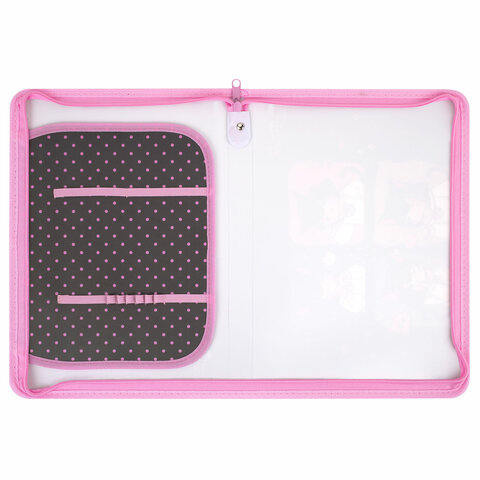 Папка для труда на молнии ЮНЛАНДИЯ А4, 1 отделение, откидная планка, органайзер, Папка для труда на молнии ЮНЛАНДИЯ А4, 1 отделение, откидная планка, органайзер,