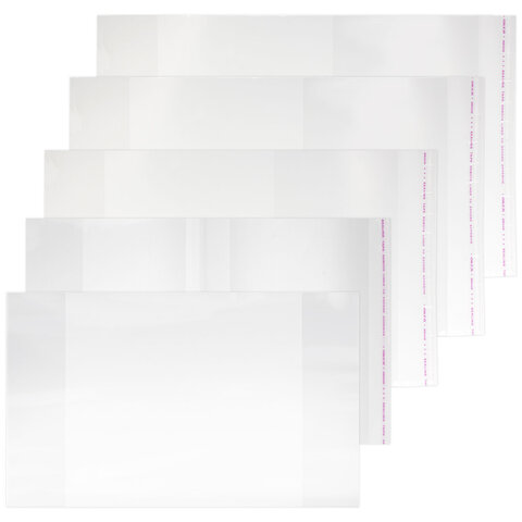 Обложки ПП для тетрадей и учебников, КЛЕЙКИЙ КРАЙ, НАБОР 20 шт., ПЛОТНЫЕ, 80