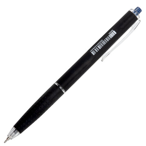 Ручка шариковая автоматическая BRAUBERG "OIL-BASE BLACK", СИНЯЯ,