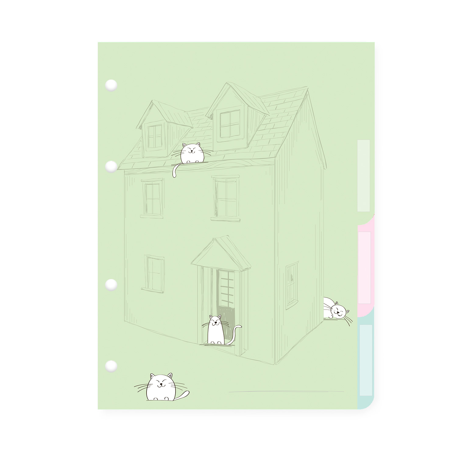 КОМПЛЕКТ РАЗДЕЛИТЕЛЕЙ ДЛЯ ТЕТРАДИ НА КОЛЬЦАХ А5, 4 Л. "ДОВОЛЬНЫЕ КОТЫ" КОМПЛЕКТ РАЗДЕЛИТЕЛЕЙ ДЛЯ ТЕТРАДИ НА КОЛЬЦАХ А5, 4 Л. "ДОВОЛЬНЫЕ КОТЫ"