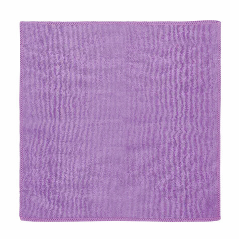 Салфетка универсальная, плотная микрофибра, 30х30 см, фиолетовая, ЛЮБАША