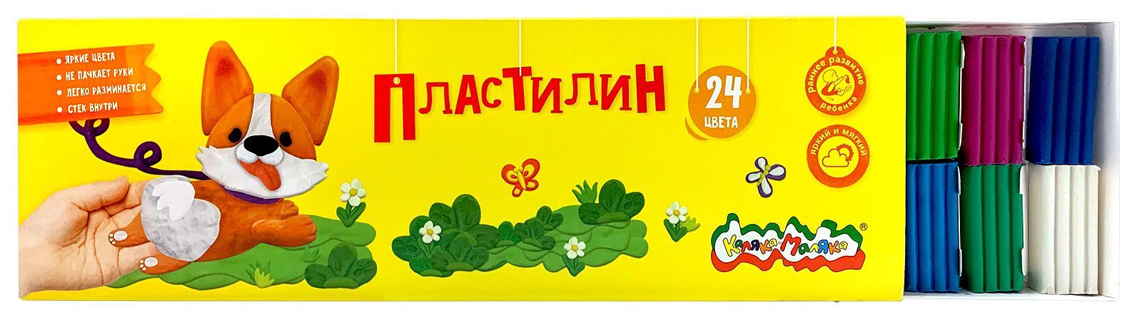 Пластилин Каляка-Маляка 24 цв. 360 г 3+ Пластилин Каляка-Маляка 24 цв. 360 г 3+
