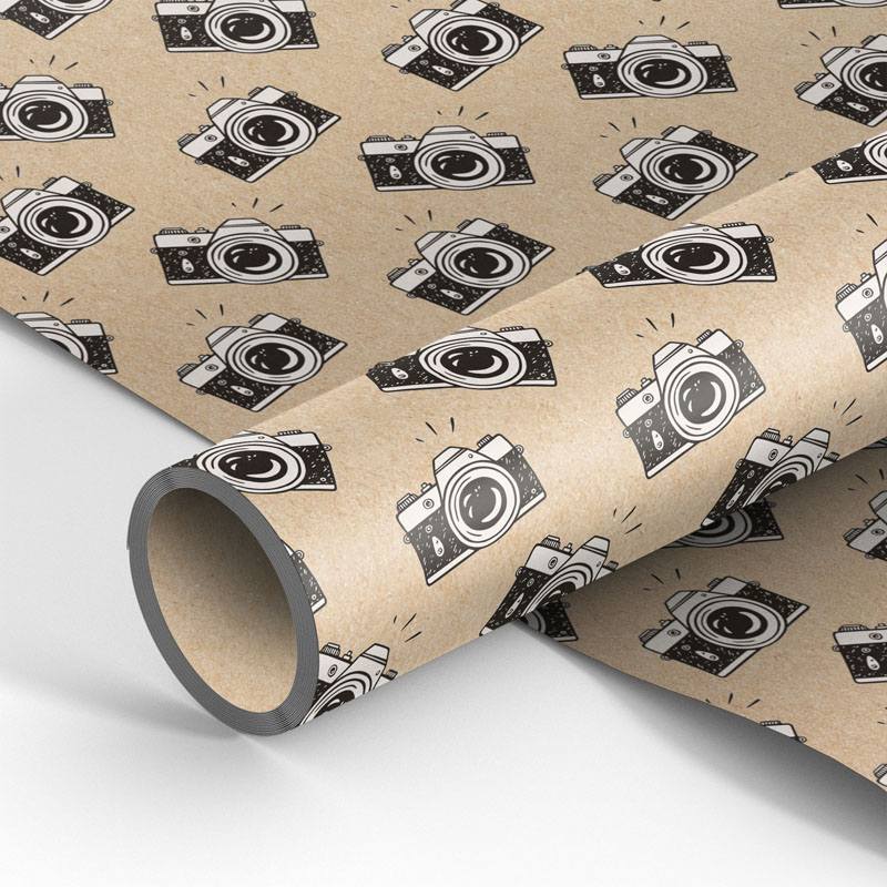 Упаковочная бумага крафт 70*100см, MESHU "Say cheese!", 70г/м2 Упаковочная бумага крафт 70*100см, MESHU "Say cheese!", 70г/м2