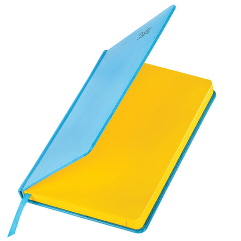 Ежедневник датированный 2027, А5, 138x213 мм, BRAUBERG "Rainbow", под