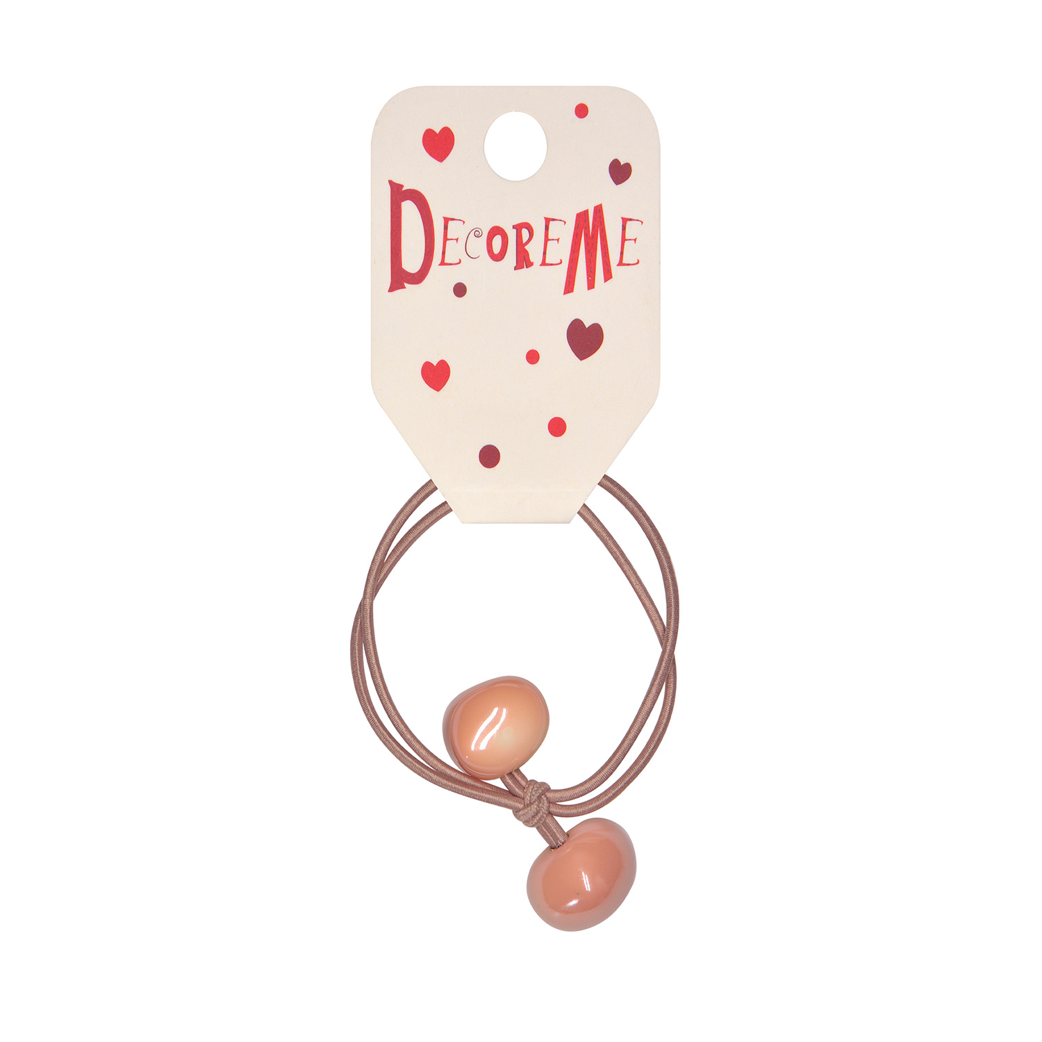 РЕЗИНКА ДЛЯ ВОЛОС "ПАРА ГЛЯНЦЕВЫХ СЕРДЕЧЕК" 1 ШТ, 3 ЦВЕТА РЕЗИНКА ДЛЯ ВОЛОС "ПАРА ГЛЯНЦЕВЫХ СЕРДЕЧЕК" 1 ШТ, 3 ЦВЕТА