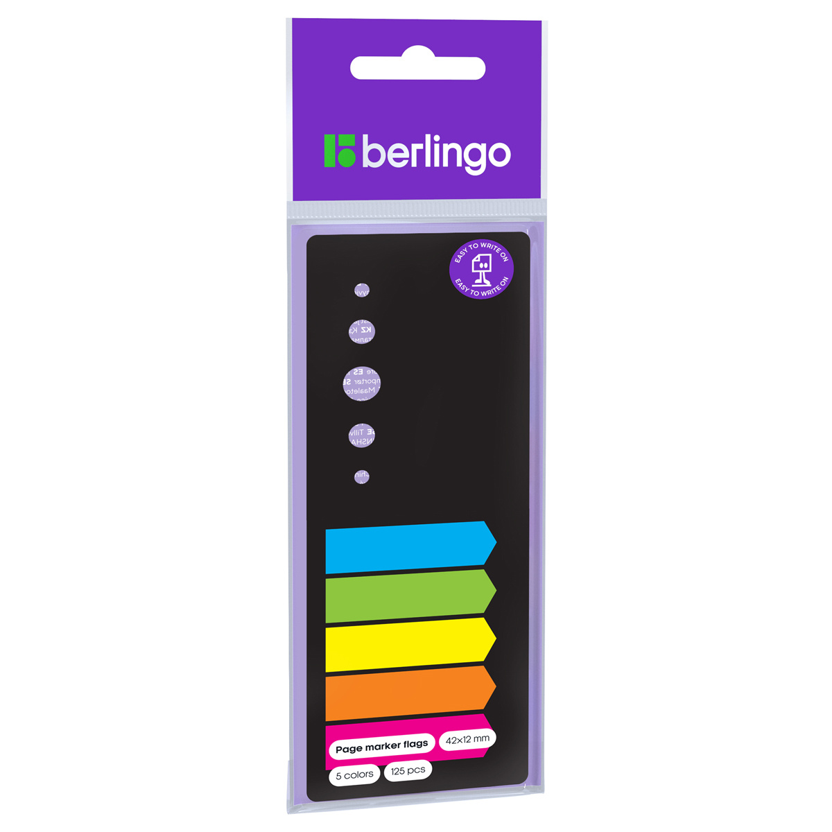 Флажки-закладки Berlingo, 42*12мм, стрелки, 25л*5 неоновых цветов, в картонной Флажки-закладки Berlingo, 42*12мм, стрелки, 25л*5 неоновых цветов, в картонной
